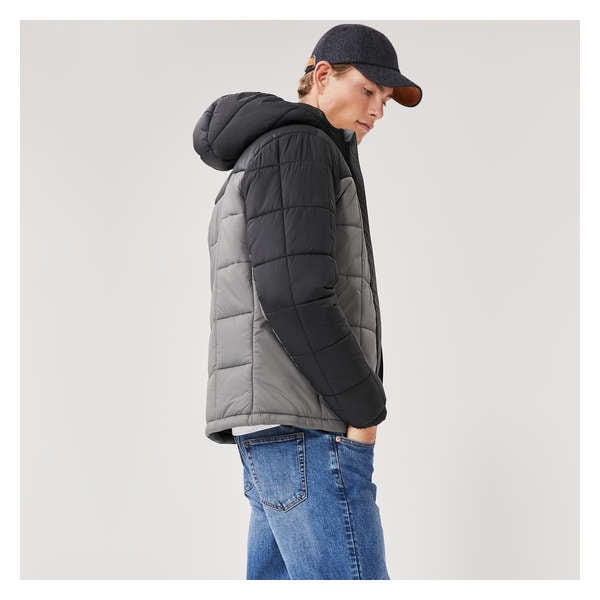 Men's Puffer Jacket with PrimaLoft® - Charcoal
