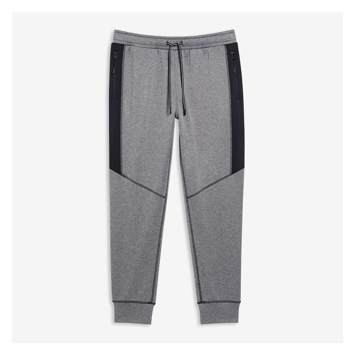 Fleece Active Jogger in Light Grey Mix from Joe Fresh