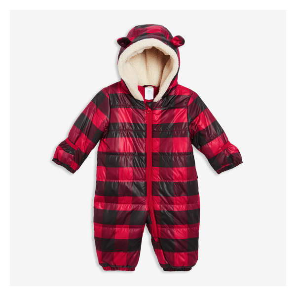 Newborn Puffer Pram Suit with PrimaLoft® - Red