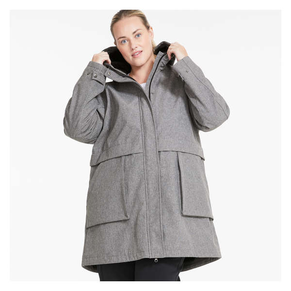 Women+ Hooded Jacket - Grey Mix