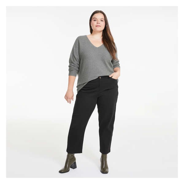 Women+ Denim Pant - Black