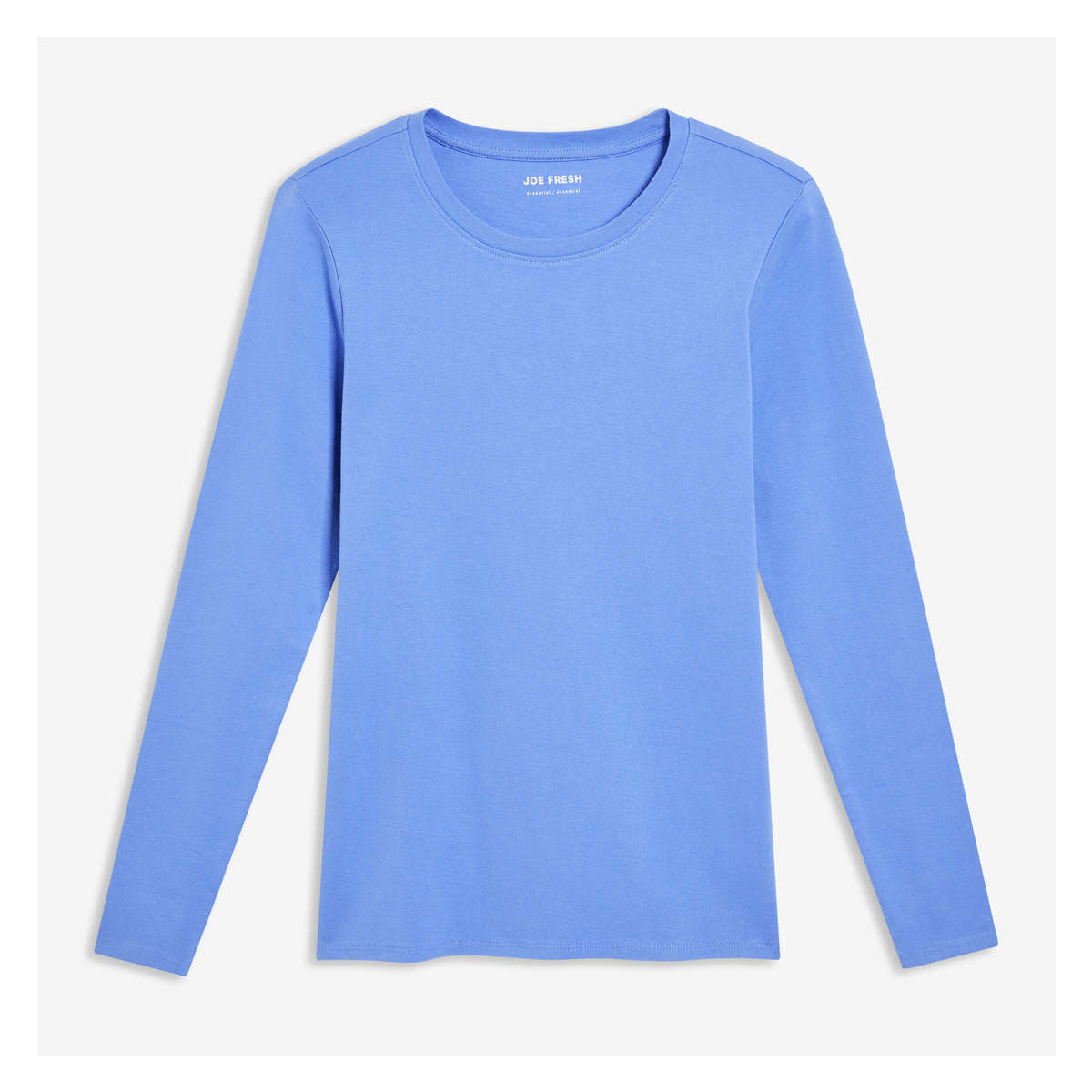 Organic Cotton Long Sleeve in Bright Blue from Joe Fresh