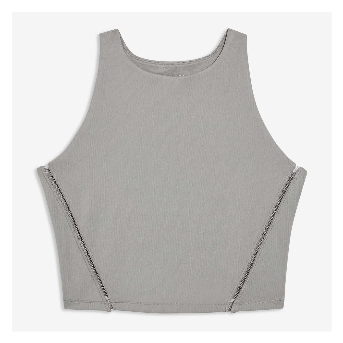 Women+ Crop Active Tank in Grey from Joe Fresh