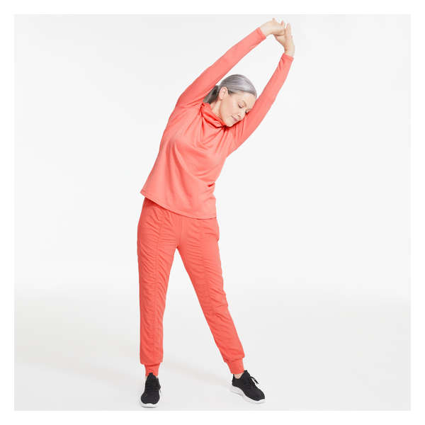 Ruched Active Pant - Dark Coral