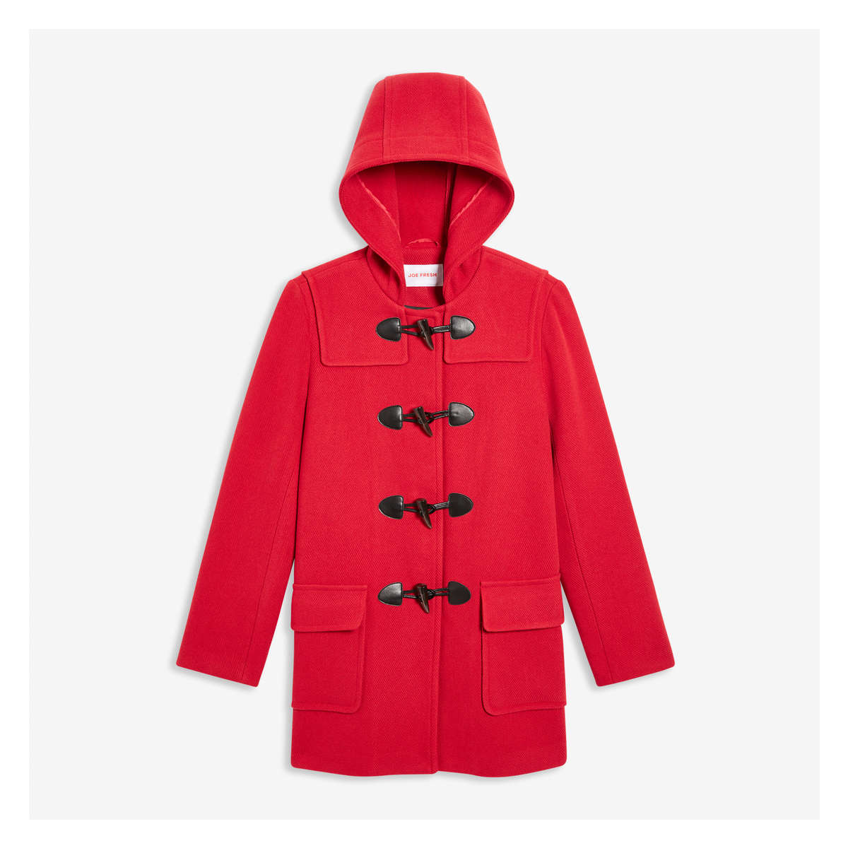 red toggle coat