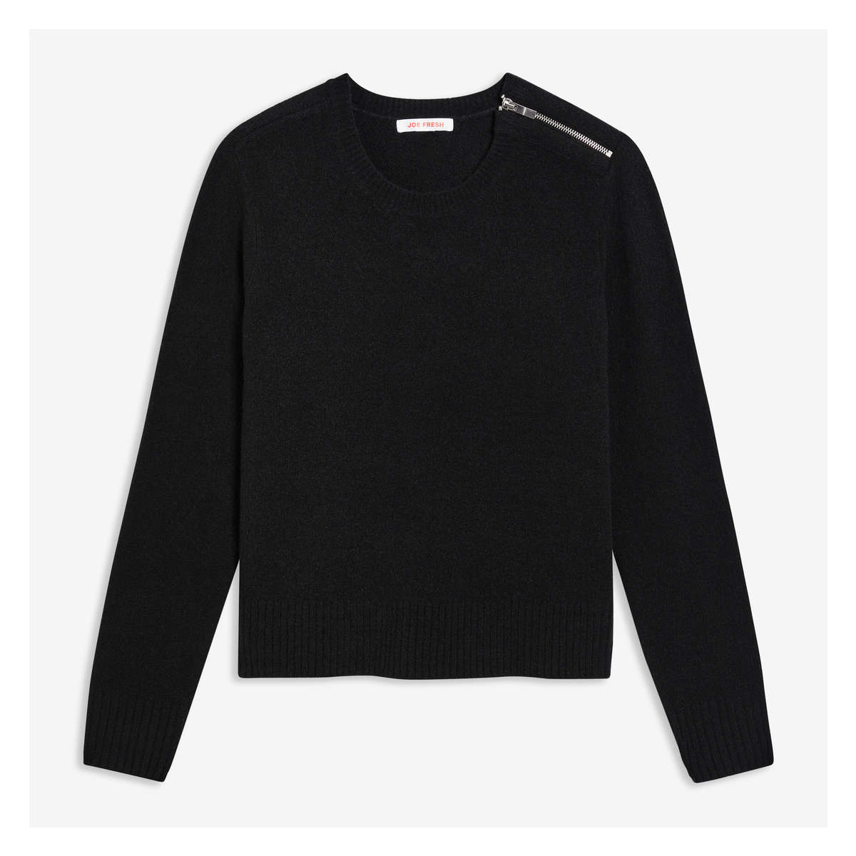 Shoulder zipper online sweater