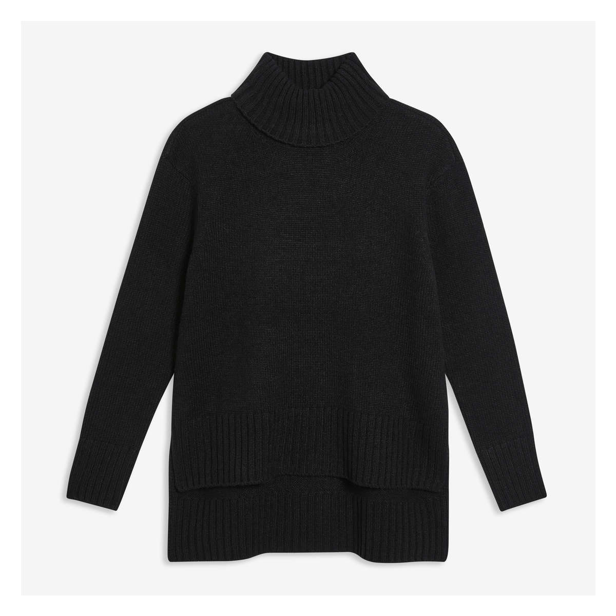 Turtleneck Sweater in Black from Joe Fresh