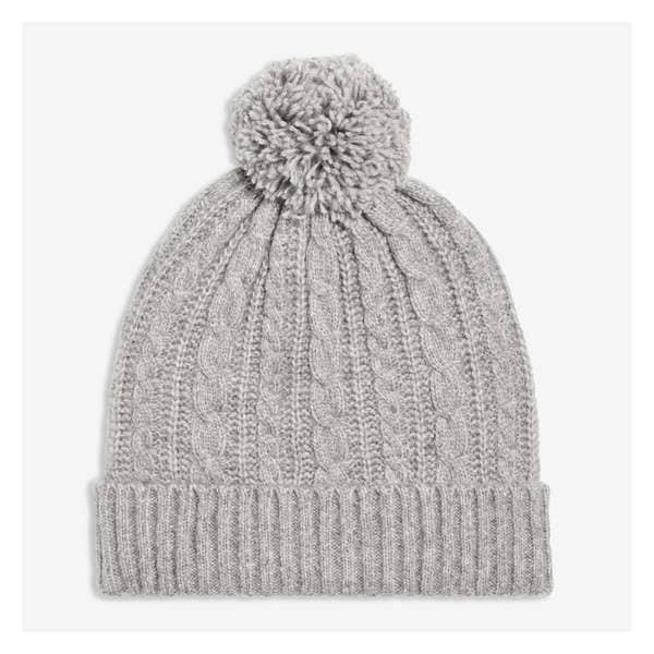 Cable Knit Beanie - Light Grey