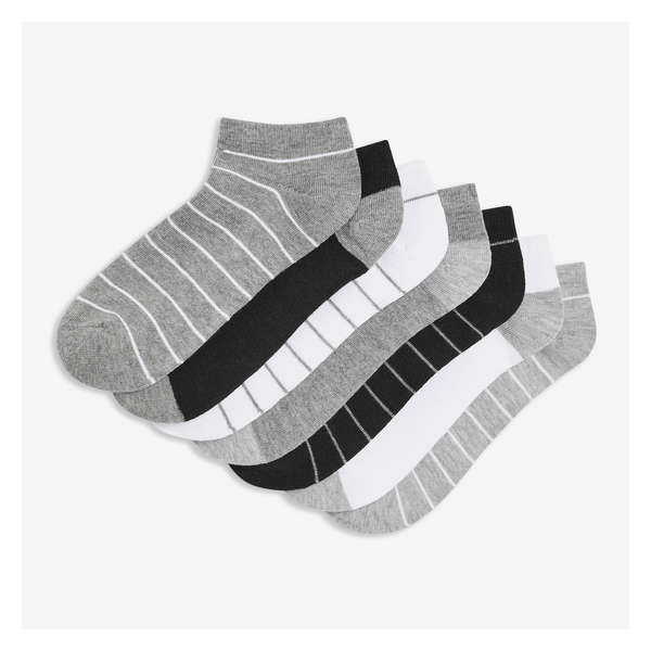 7 Pack Low-Cut Socks - Grey