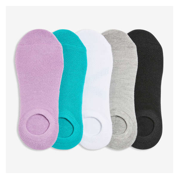 5 Pack Active No-Show Socks - Multi