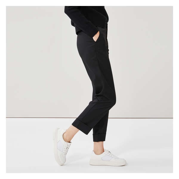 New Latest Fancy Pant for Women's Yoga Dress Pants Stretchy Work Slacks  Business Casual Office Straight Leg Elastic Waist Regular Fit Trouser Pant  For