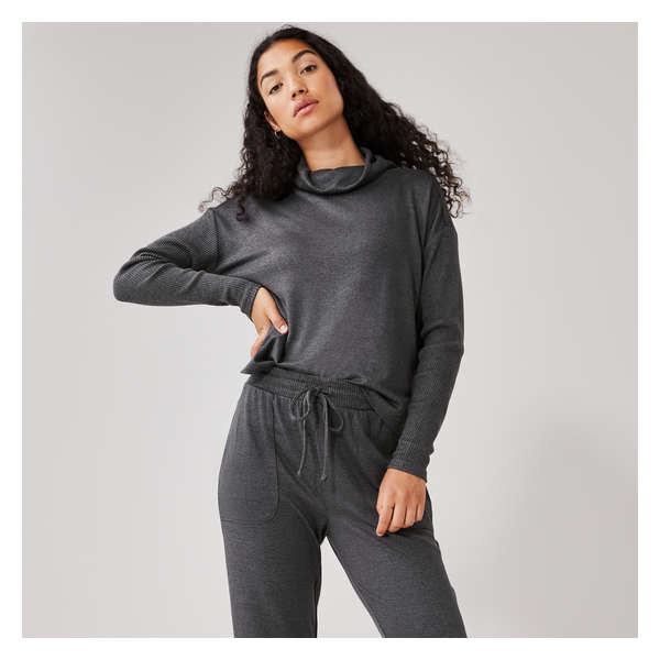 Pantalon à revers roulé - Mélange D'Anthracite