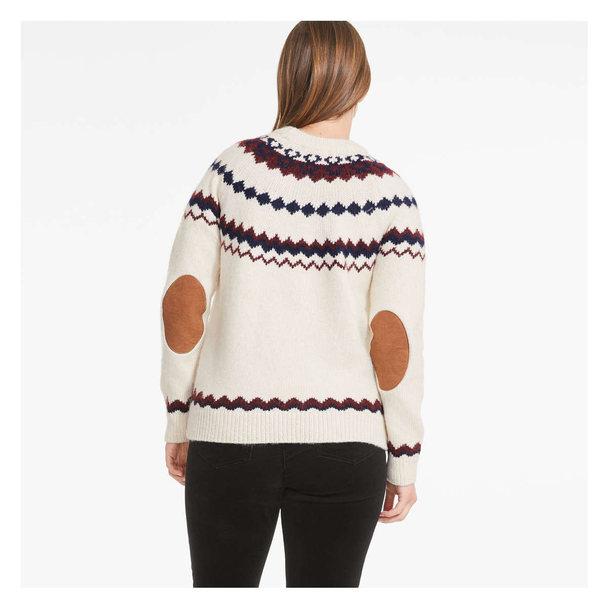 Crew Neck Pullover in Cream from Joe Fresh
