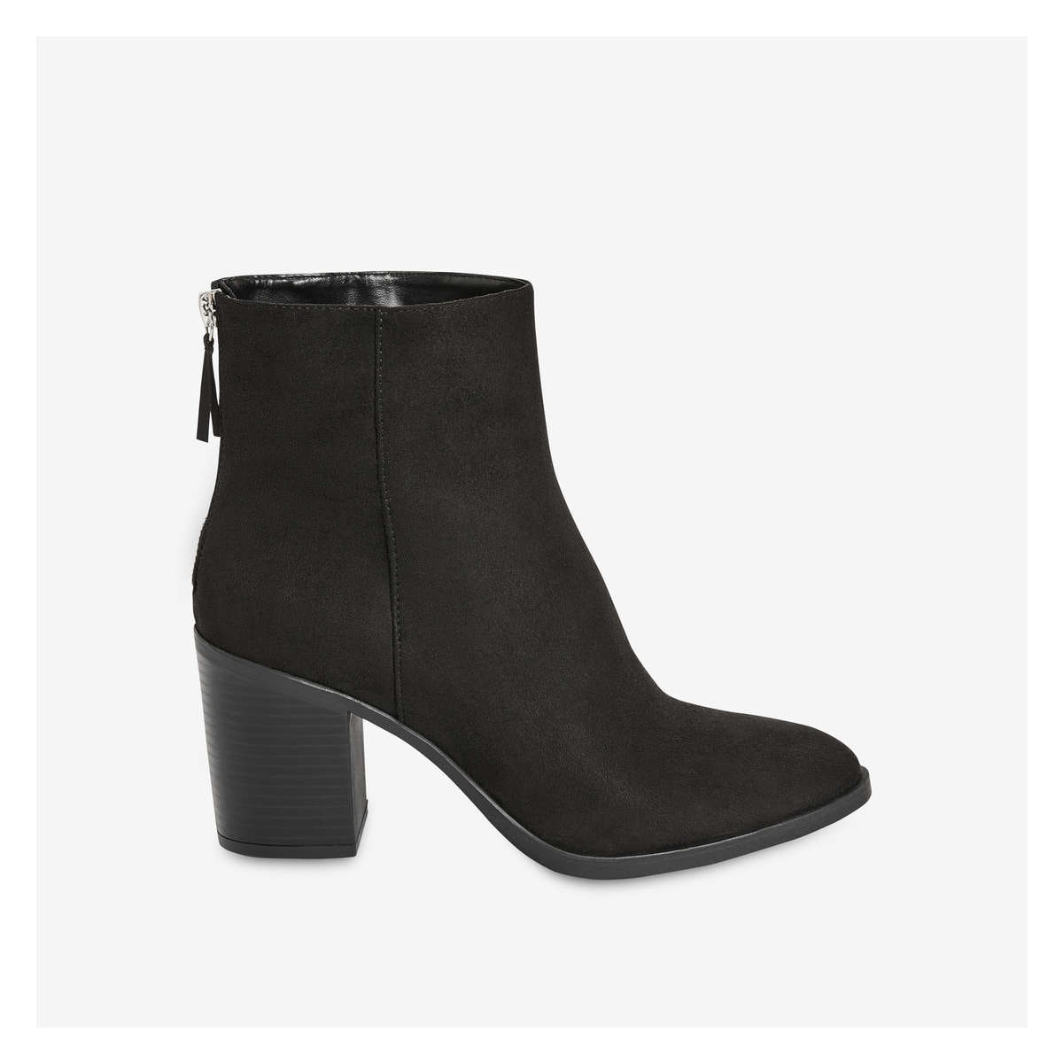 black ankle boot