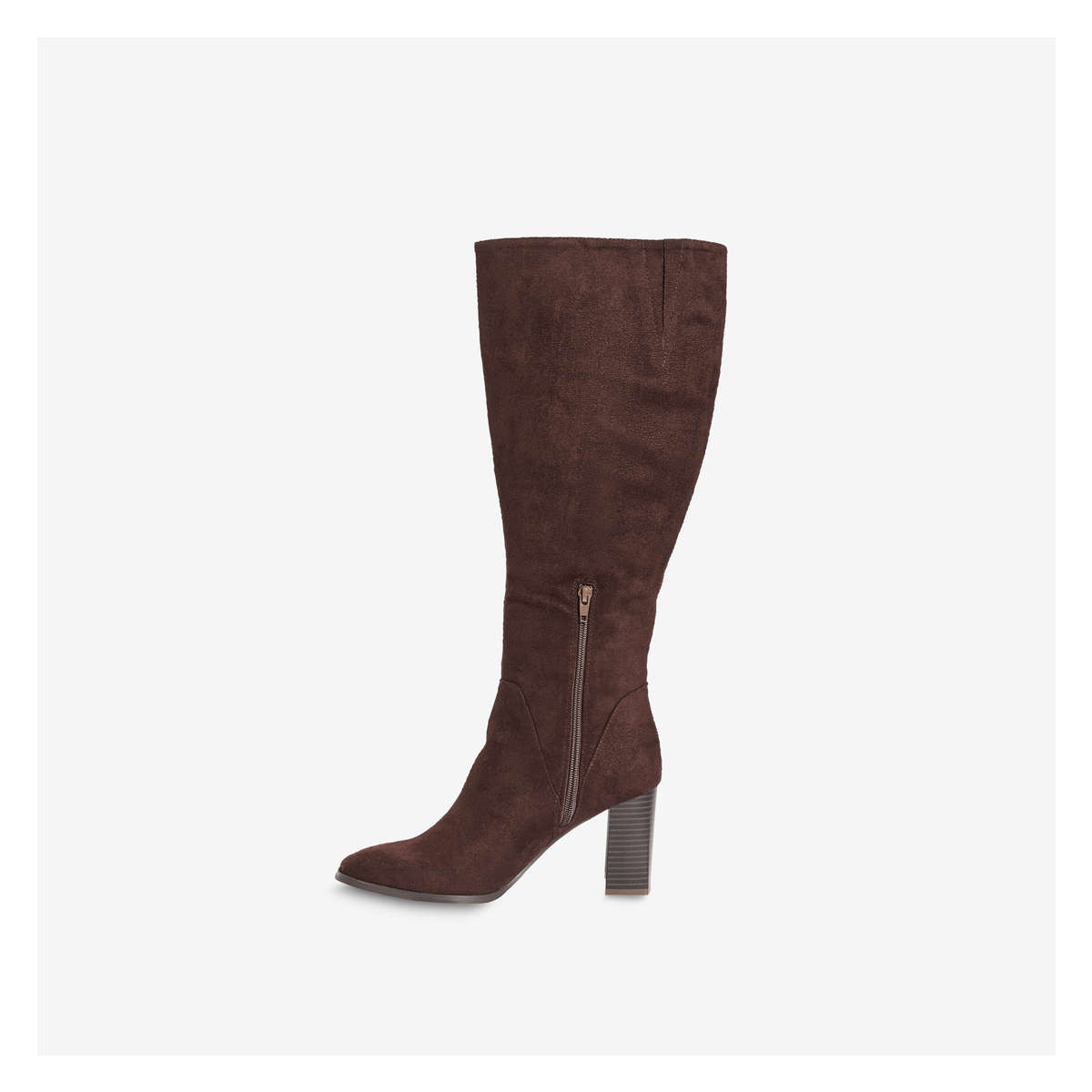 Knee length brown clearance boots