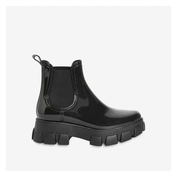 Lug Sole Rain Boots - Black