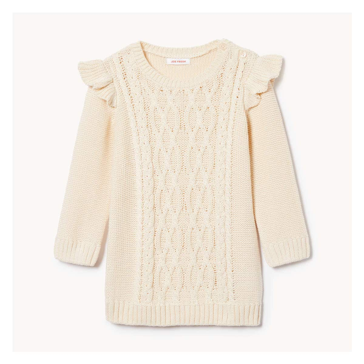 Girls cream sweater dress online