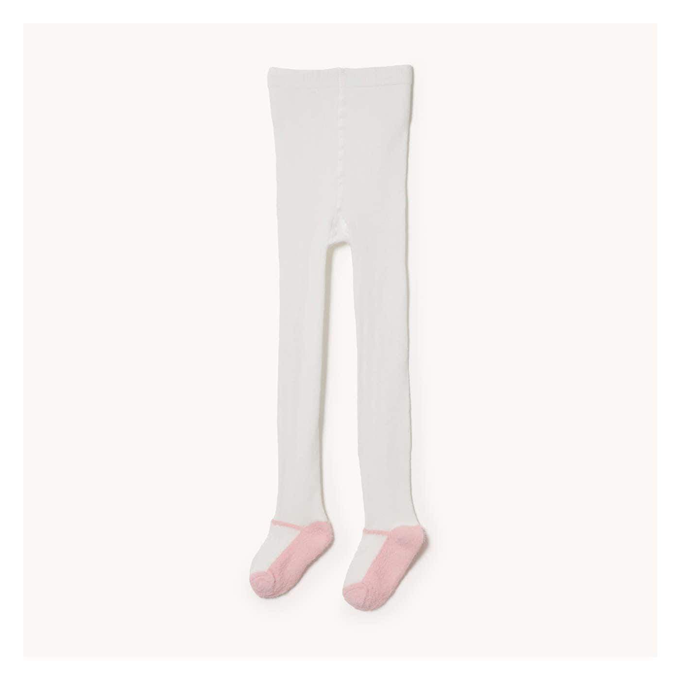 Toddler Girls Tights in White from Joe Fresh