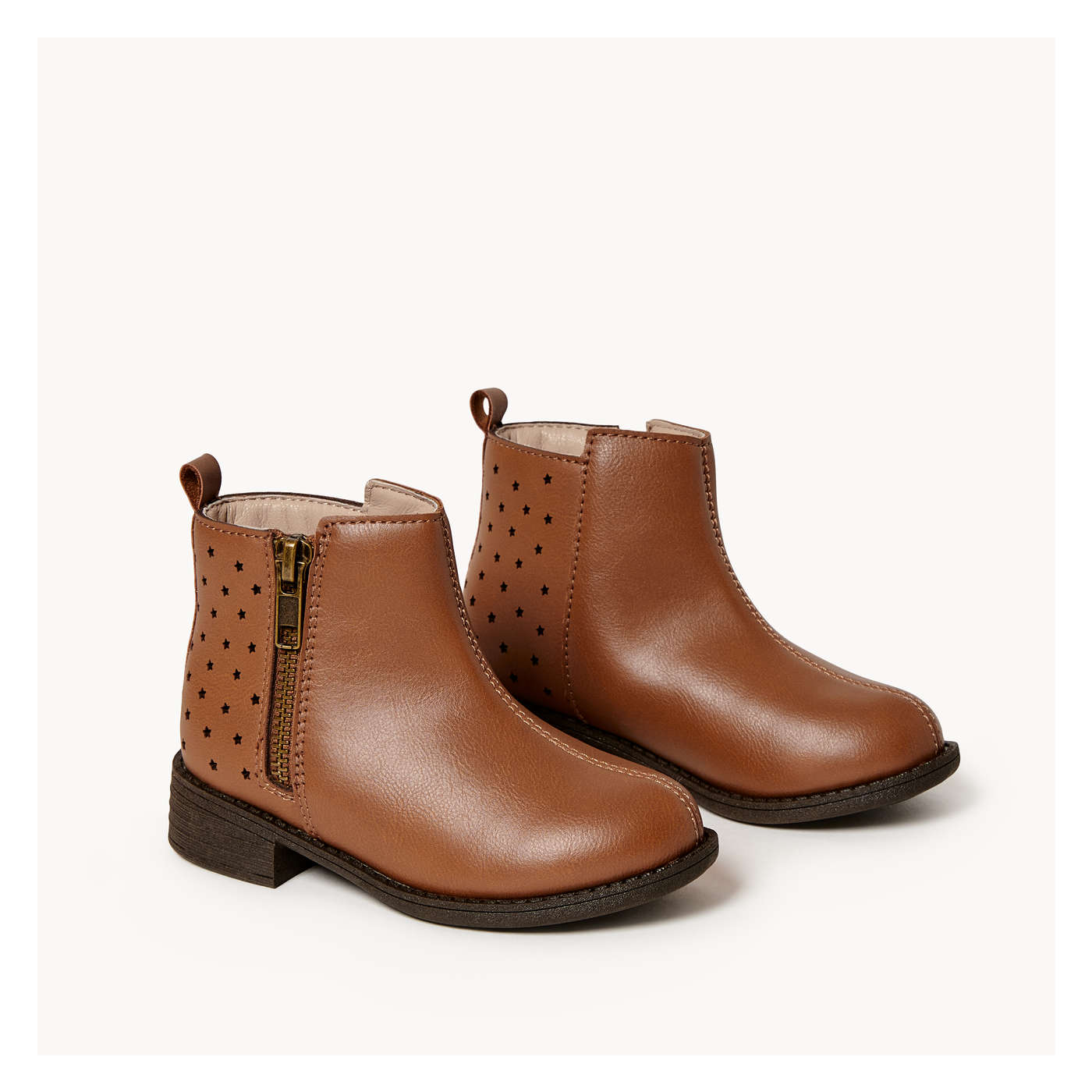 Toddler Girls Short Booties in Brown from Joe Fresh