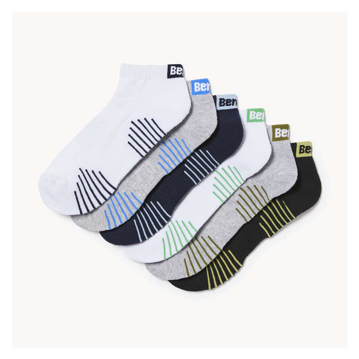 Men's Bench 6 Pack Low-Cut Socks