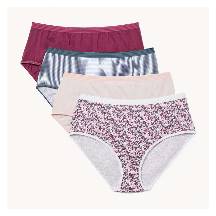 Women+ 4 Pack High Waist Brief