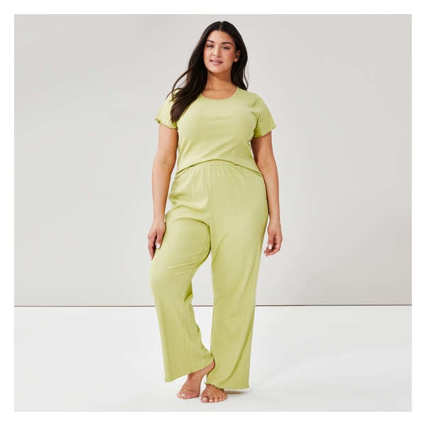 Women+ Rib Sleep Pant - Green