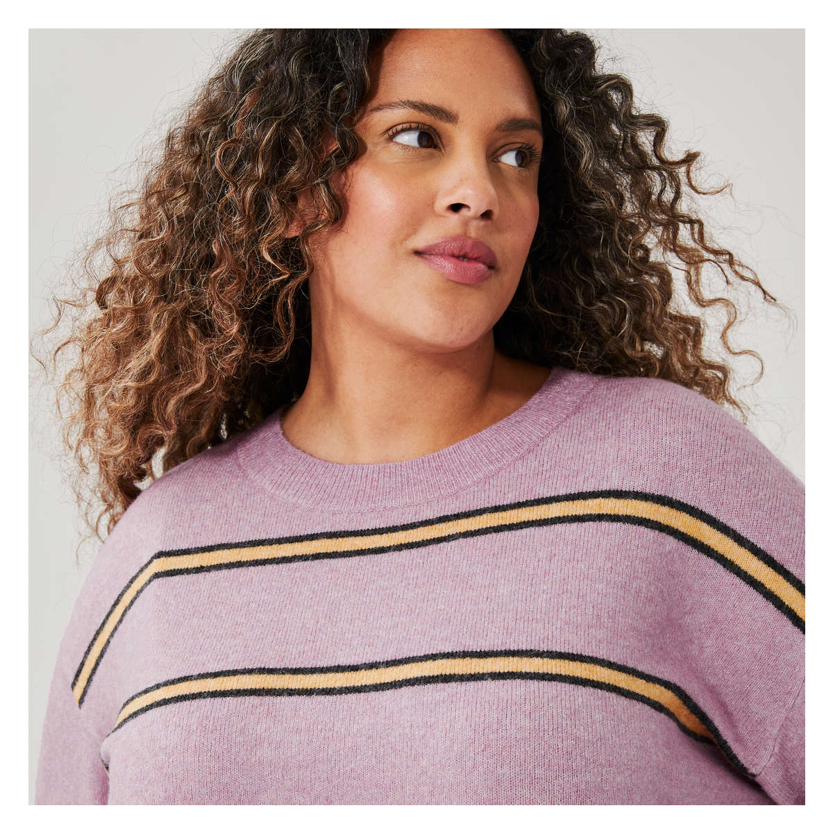 Purple striped sweater best sale