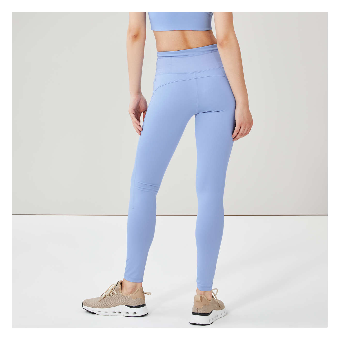 High Rise Active Legging in Blue from Joe Fresh