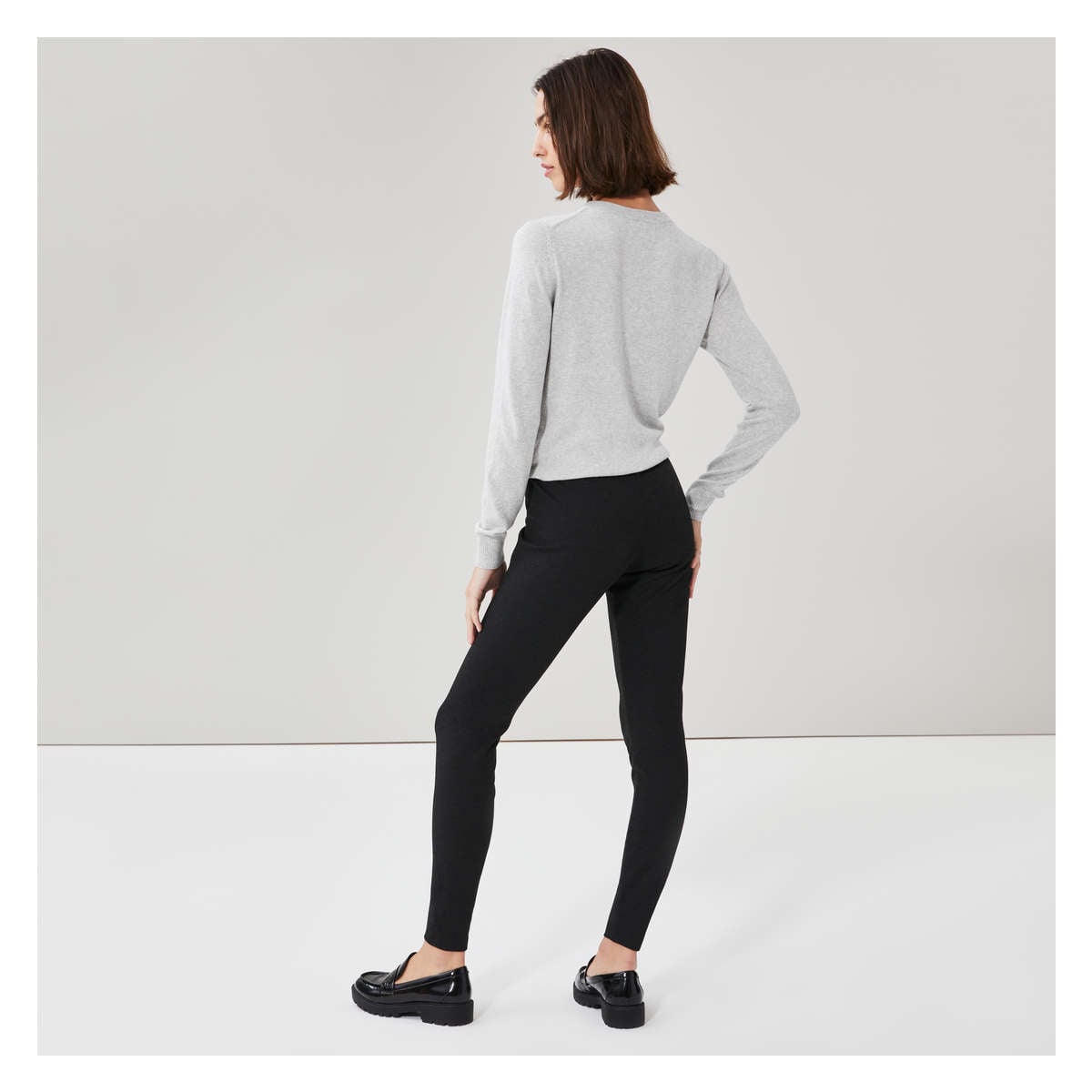 Black textured leggings best sale