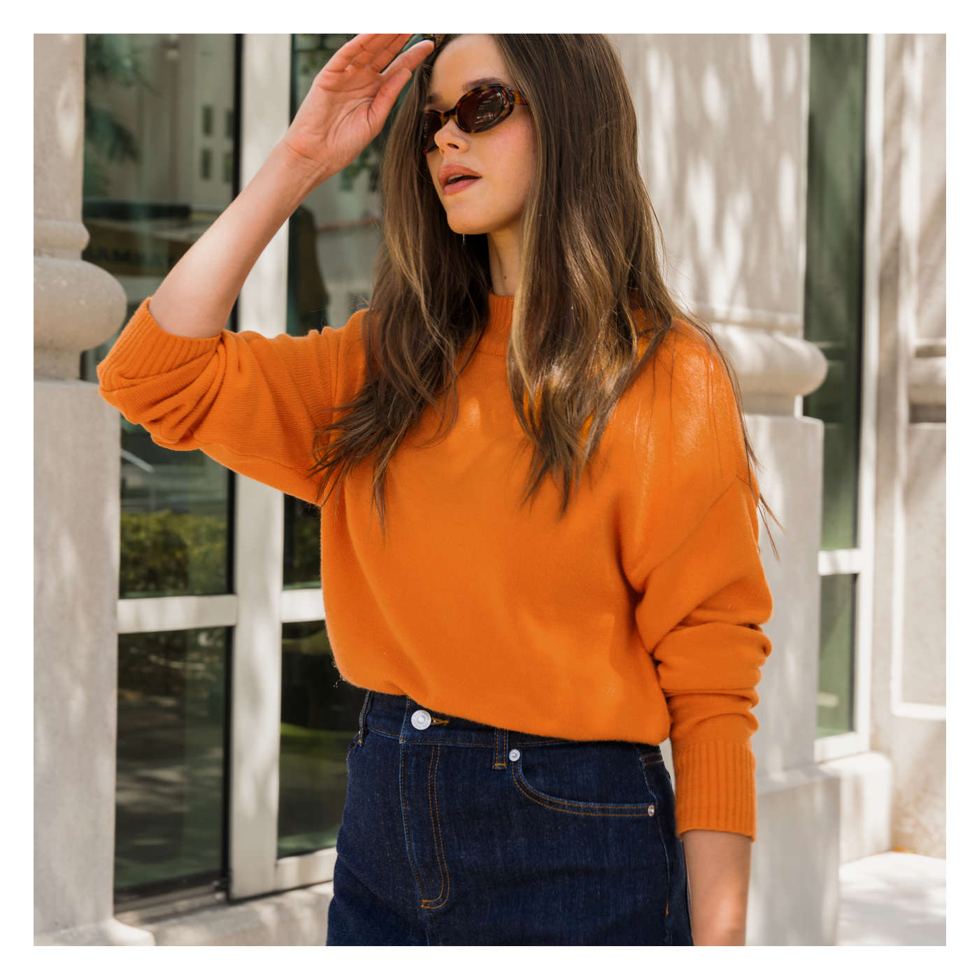 Halogen Orange buy Mock Neck Sweater