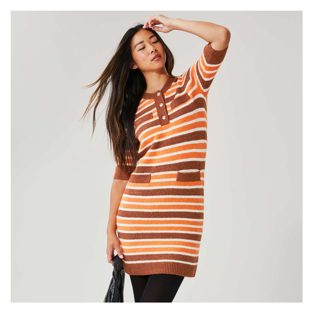 And striped dress hotsell