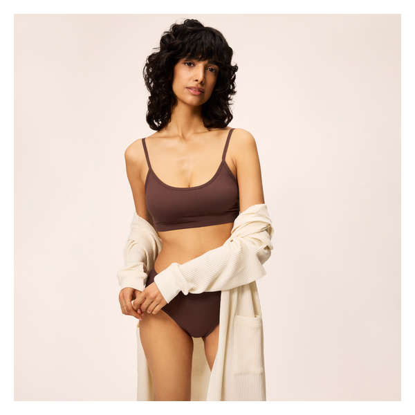 2 Pack Seamless Bralette - Brown