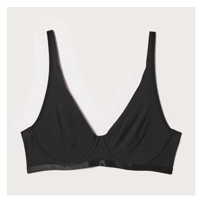 Women's Micro Plunge Bralette - Onyx