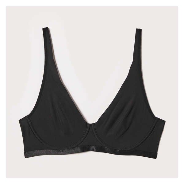 Micro Plunge Bralette - Onyx