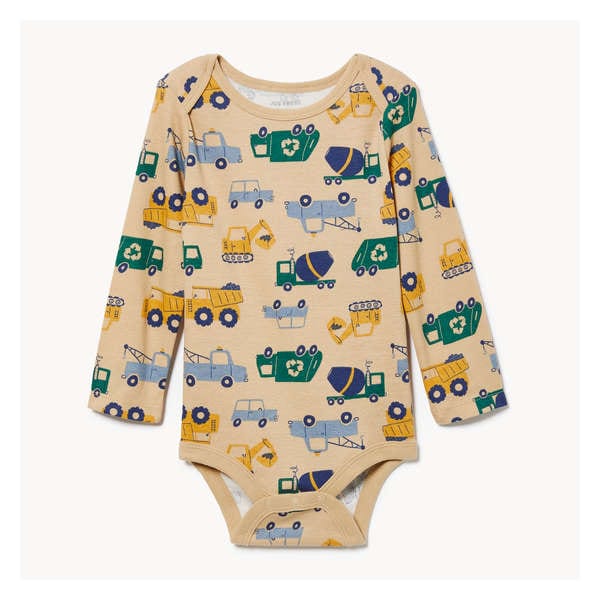 Baby Boys' Printed Bodysuit - Sand