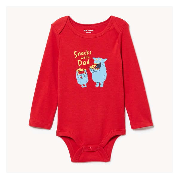Baby Boys' Graphic Bodysuit - Cherry Red