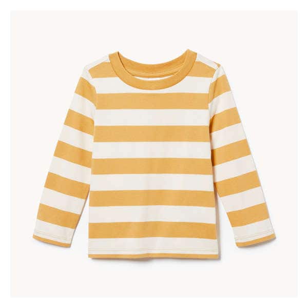 Baby Striped Long Sleeve Top - Mustard