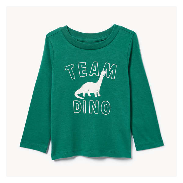 Baby Boys' Graphic Long Sleeve Top - Bright Green