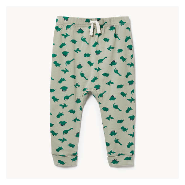 Baby Boys' Printed Harem Pant - Light Khaki Green