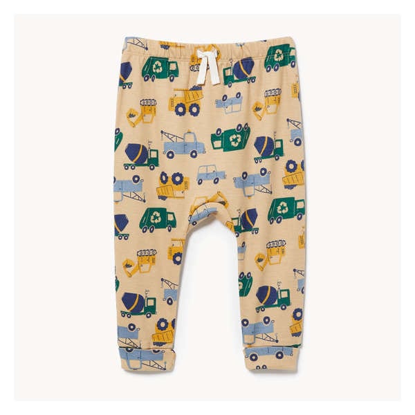 Baby Boys' Printed Harem Pant - Sand