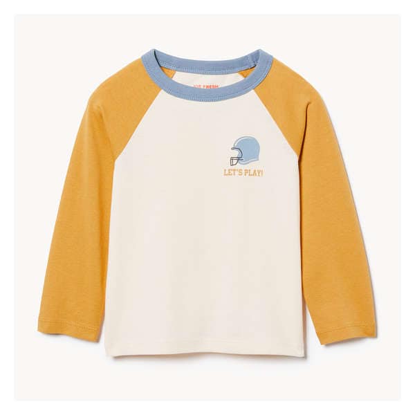 Baby Boys' Colour Block Long Sleeve Top - Mustard