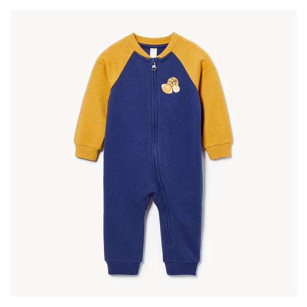 Baby Boys' Fleece Romper - Indigo