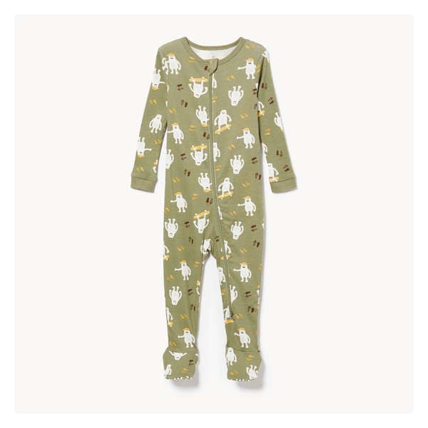 Baby Boys' Footed Double-Zip Sleeper - Green