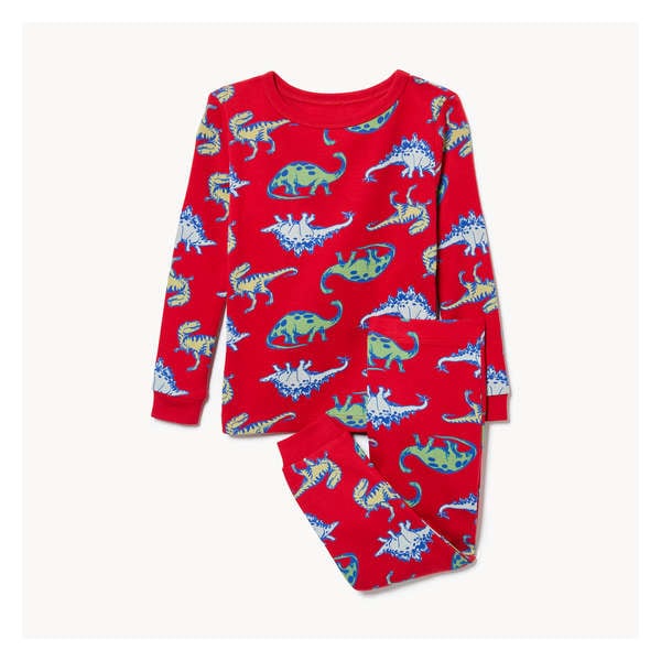 Baby Printed Sleep Set - Red