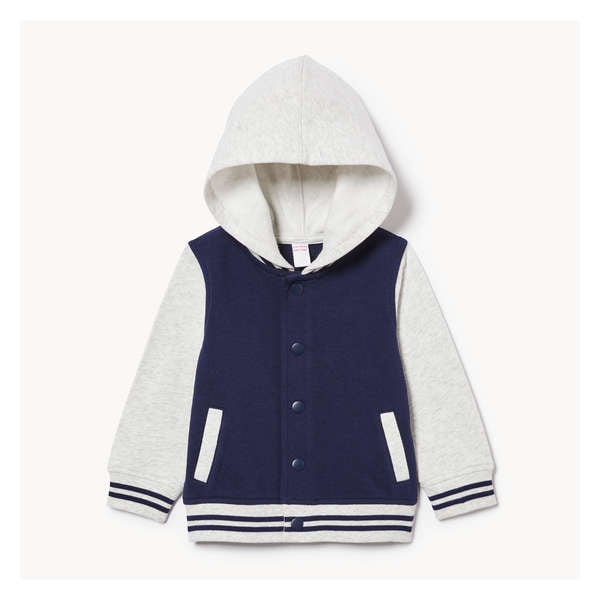 Baby Boys' Varsity Jacket - Pale Grey