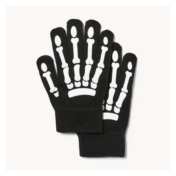 Kid Boys' 2-Pack Halloween Mini Gloves - JF Black