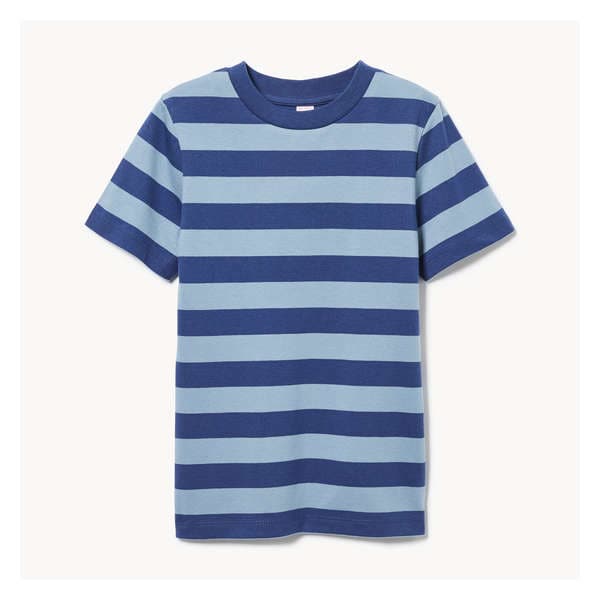 Kid Stripe T-Shirt - Dusty Blue