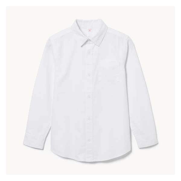 Kid Boys' Oxford Uniform Button-Up Shirt - White