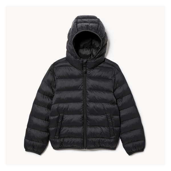 Veste matelassée de mi-saison pour enfants - Noir JF