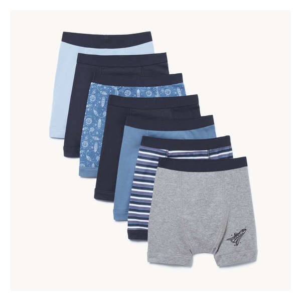 Kid Boys' 7-Pack Boxer Brief - Navy
